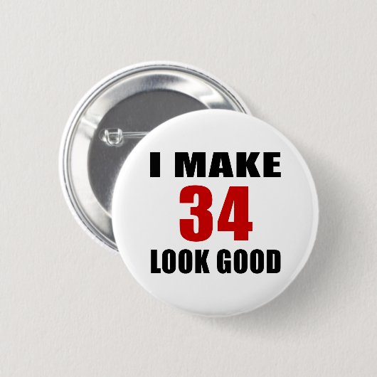 Ich mache Blick 34 gut Button (Vorne & Hinten)