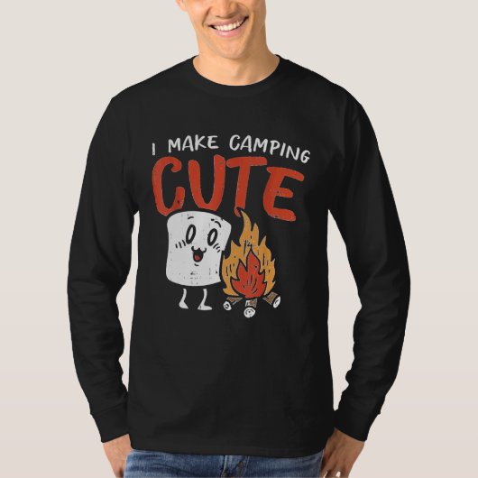 Ich mache Camping Niedlich Marshmallow Campfire Ca T-Shirt (Vorderseite)