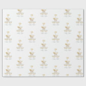 Ich mache Champagner Tower Wedding Geschenkpapier (Flach)