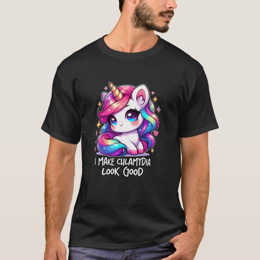 ICH MACHE CHLAMYDIA SEHR GUT Funny Ipassend Wei T-Shirt (Vorderseite)