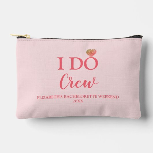 Ich mache Crew Bachelorette Zubehörtasche (Vorderseite)