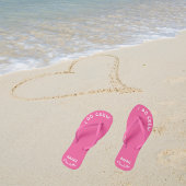 Ich mache Crew Bridge, um Personalisiert rosa zu s Badesandalen