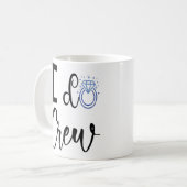 Ich mache Crew Hochzeit Brautparty Kaffeetasse (Vorderseite Links)
