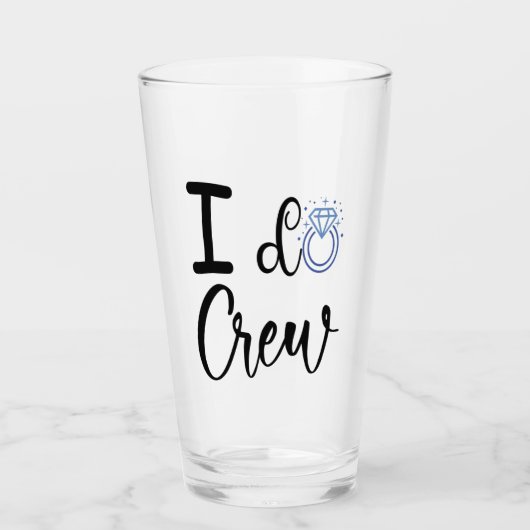 Ich mache Crew Hochzeit Brautparty trinken Glas (Vorderseite)