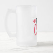 Ich mache Crew Hochzeit Mattierte Glass-Bier-Tasse Mattglas Bierglas (Links)