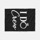 Ich mache Crew, Junggesellinnenabschied Brautparty Fleecedecke (Vorderseite (Horizontal))
