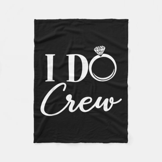 Ich mache Crew, Junggesellinnenabschied Brautparty Fleecedecke (Vorderseite)