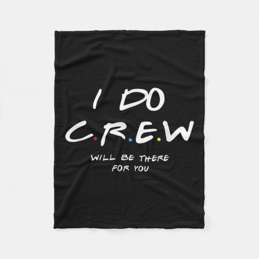 Ich mache Crew Junggesellinnenabschied Männer & Fr Fleecedecke (Vorderseite)