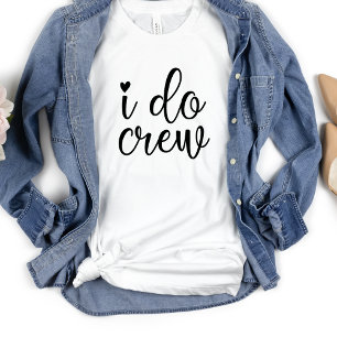 Ich mache Crew Lustig Herz Weiß Junggesellinnenabs T-Shirt