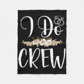 Ich mache Crew Ring Wedding Bride Groom Marry Brid Fleecedecke (Vorderseite)