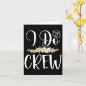 Ich mache Crew Ring Wedding Bride Groom Marry Brid Karte (Gelbe Blume)