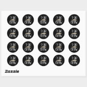 Ich mache Crew Ring Wedding Bride Groom Marry Brid Runder Aufkleber (Blatt)