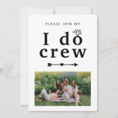 Ich mache Crew, wirst du meine Bridesmaid sein? Einladung (Vorderseite)
