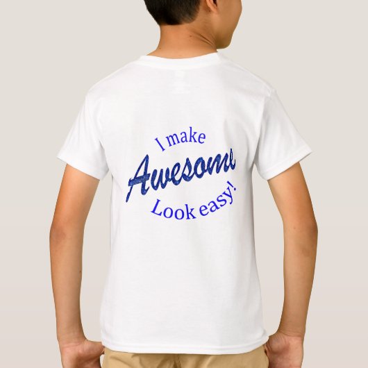 Ich mache das Aussehen leicht T-Shirt (Rückseite)