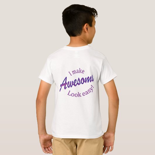 Ich mache das Aussehen leicht T-Shirt (Schwarz voll)