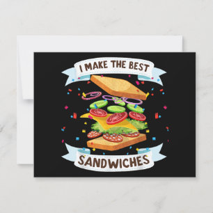 Ich mache das beste Sandwichkleid für Liebhaber vo Dankeskarte