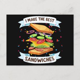 Ich mache das beste Sandwichkleid für Liebhaber vo Feiertagspostkarte