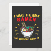 Ich mache die besten Ramen und jeder weiß es Einladung (Vorne/Hinten)