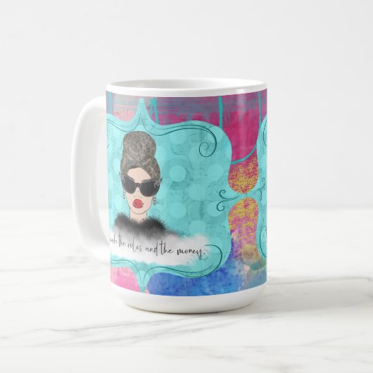 Ich mache die Regeln und die Geld-Kaffee-Tasse Kaffeetasse (Vorderseite Links)