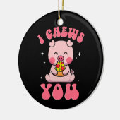 Ich mache dir Pizza Keramik Ornament (Links)