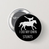 Ich mache eigene Stunts Vaulting Horseriding Button (Vorne & Hinten)