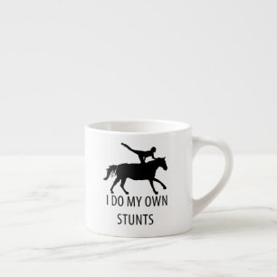 Ich mache eigene Stunts Vaulting Horseriding Espressotasse