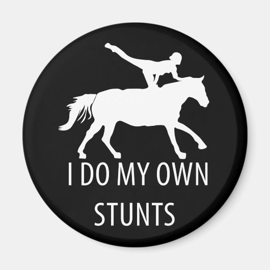 Ich mache eigene Stunts Vaulting Horseriding Magnet (Vorne)