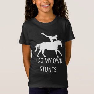 Ich mache eigene Stunts Vaulting Horseriding T-Shirt