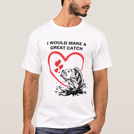 ICH MACHE EINE GROSSE FANG-Liebe Fischen T-Shirt (Vorderseite)
