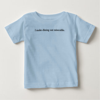 Ich mache elendes heraus speisen baby t-shirt