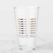 Ich mache es alles Tanzlehrer Ballett Stich Jazzsc Glas (Vorderseite)