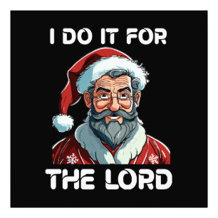 Ich mache es für den Herrn Christliches Weihnachts Fotodruck
