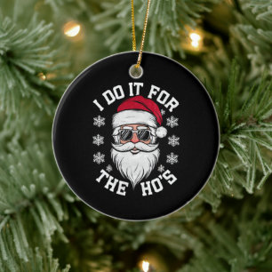 Ich mache es für die Hos lustiger Weihnachtsmann h Keramik Ornament