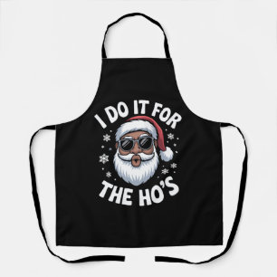Ich mache es für die Hos Weihnachten Afroamerikani Schürze