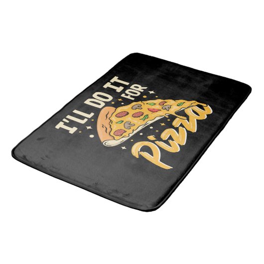 Ich mache es für Pizza Badematte (Schrägansicht)