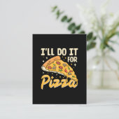 Ich mache es für Pizza Begleitkarte (Stehend Vorderseite)
