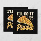 Ich mache es für Pizza Einladung (Vorne/Hinten)