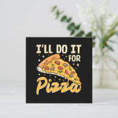 Ich mache es für Pizza Einladung (Stehend Vorderseite)