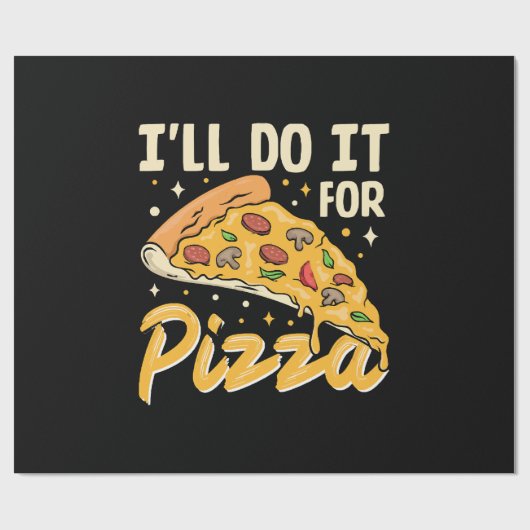 Ich mache es für Pizza Geschenkpapier (Flach)