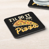Ich mache es für Pizza Getränkeuntersetzer (Linke Seite)