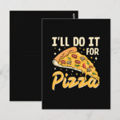 Ich mache es für Pizza Postkarte (Vorne/Hinten)