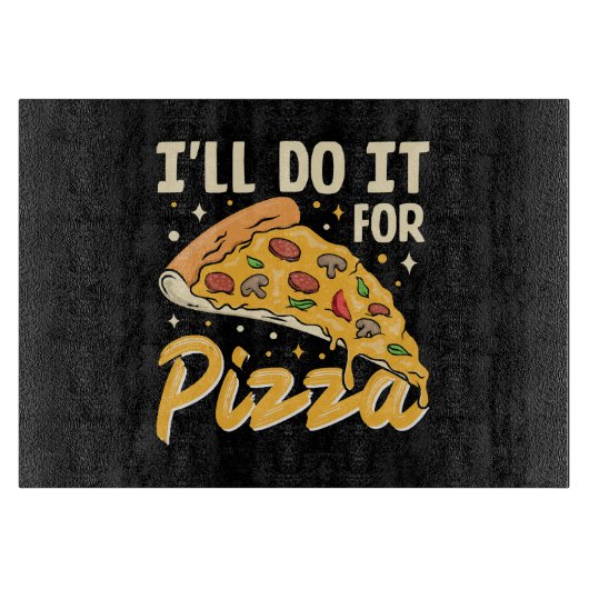 Ich mache es für Pizza Schneidebrett (Vorderseite)