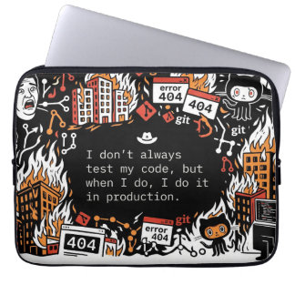 Ich mache es in der Produktion - Laptop-Hülle für Laptopschutzhülle
