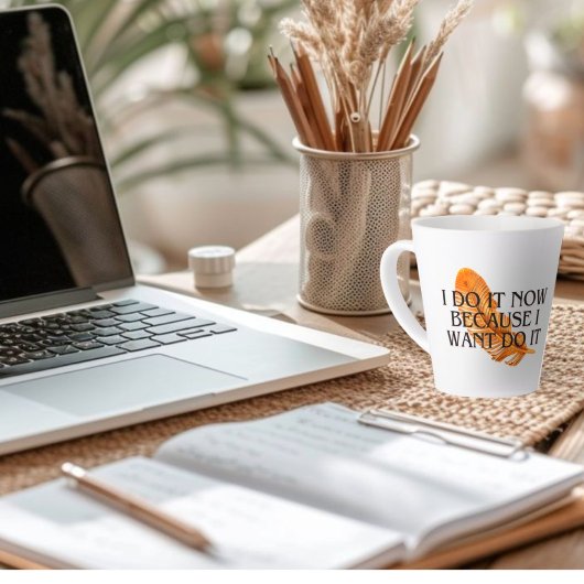 Ich mache es jetzt, weil ich es gewollt habe. milchtasse