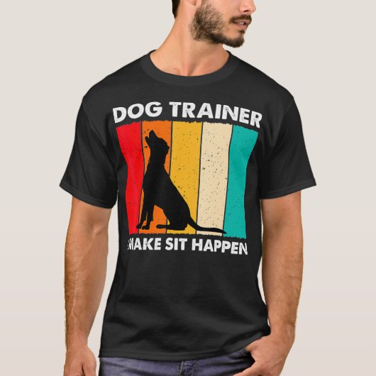 Ich mache es passieren Retro Dog Training lustigen T-Shirt (Vorderseite)