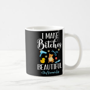 Ich mache es schön Hundepfleger-Leben Kamm Schere Kaffeetasse