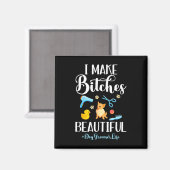 Ich mache es zu einer wunderschönen Hundeschere au Magnet (Vorderseite/Rückseite)