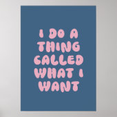 Ich mache etwas, das ich gewollt habe poster (Vorne)
