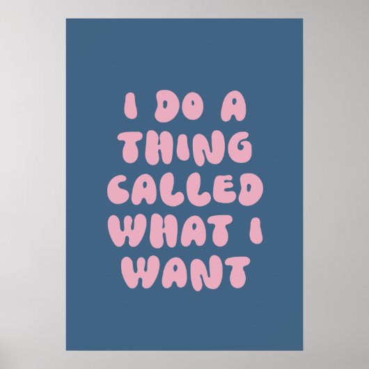 Ich mache etwas, das ich gewollt habe poster (Vorne)