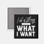 Ich mache etwas, das ich Typografie Wollte Magnet (Vorderseite/Rückseite)